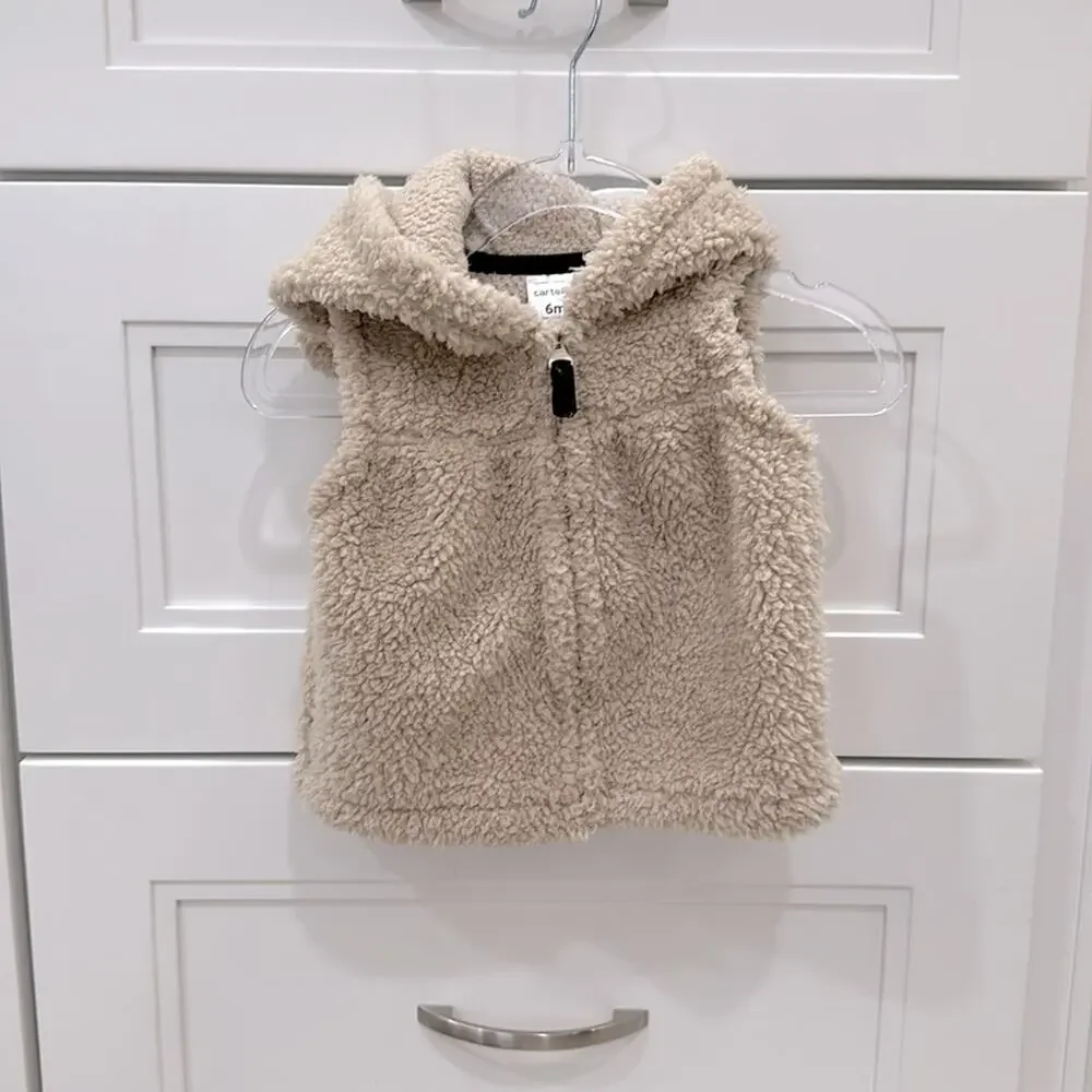 Carter’s Four Piece Winter Bundle 6 Months Teddy Jacket & 2 Vests